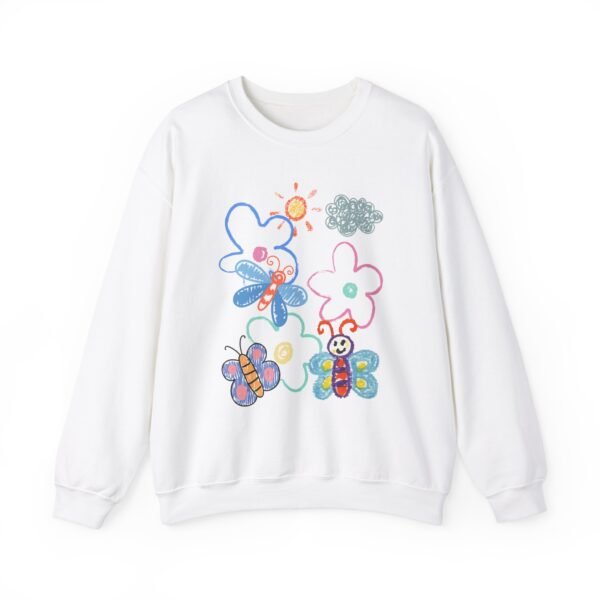 Unisex Heavy Blend™ Crewneck Sweatshirt Drwaing 1