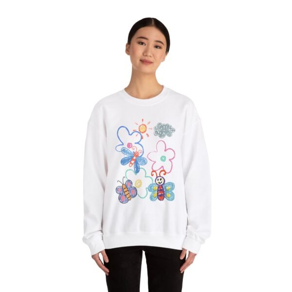 Unisex Heavy Blend™ Crewneck Sweatshirt Drwaing 1 - Image 4
