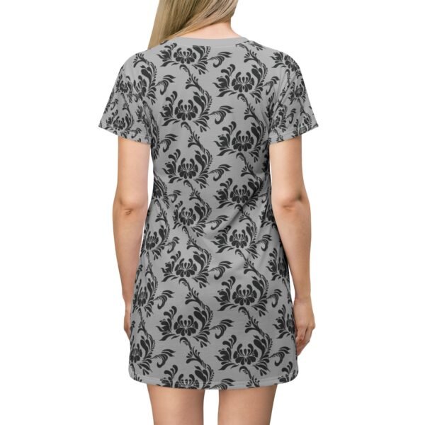 Women T-Shirt Dress Classic Pattern All Over Print - Image 4