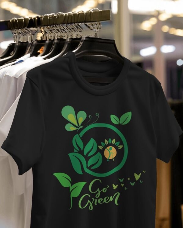 Ecofashionista GOGREEN Leaves Butterflies Men T-SHIRT