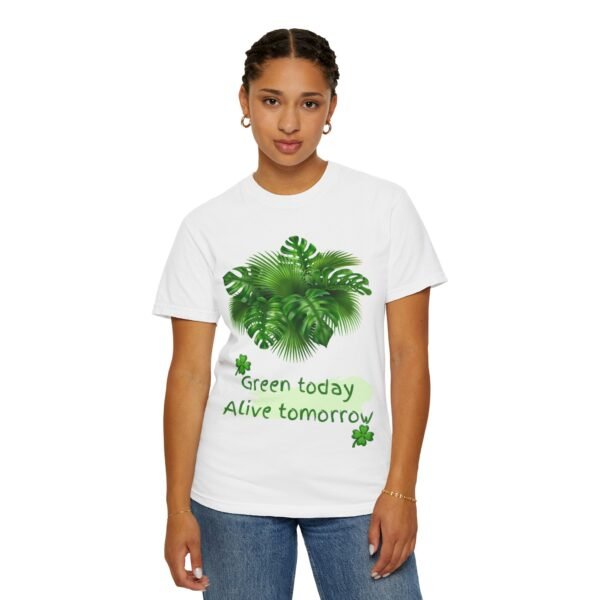 Unisex Garment-Dyed T-shirt Alive Green - Image 5