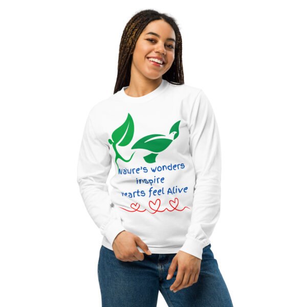 Garment-dyed heavyweight long-sleeve shirt Nature’s wonders